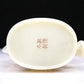 An Excellent White Jade 'Poem' Teapot With A Gilt-Bronze 'Dragon' Overhead Handle And Stand