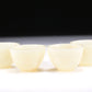 A Brilliant White Jade 'Poem' Teapot With Four Miniature Teacups