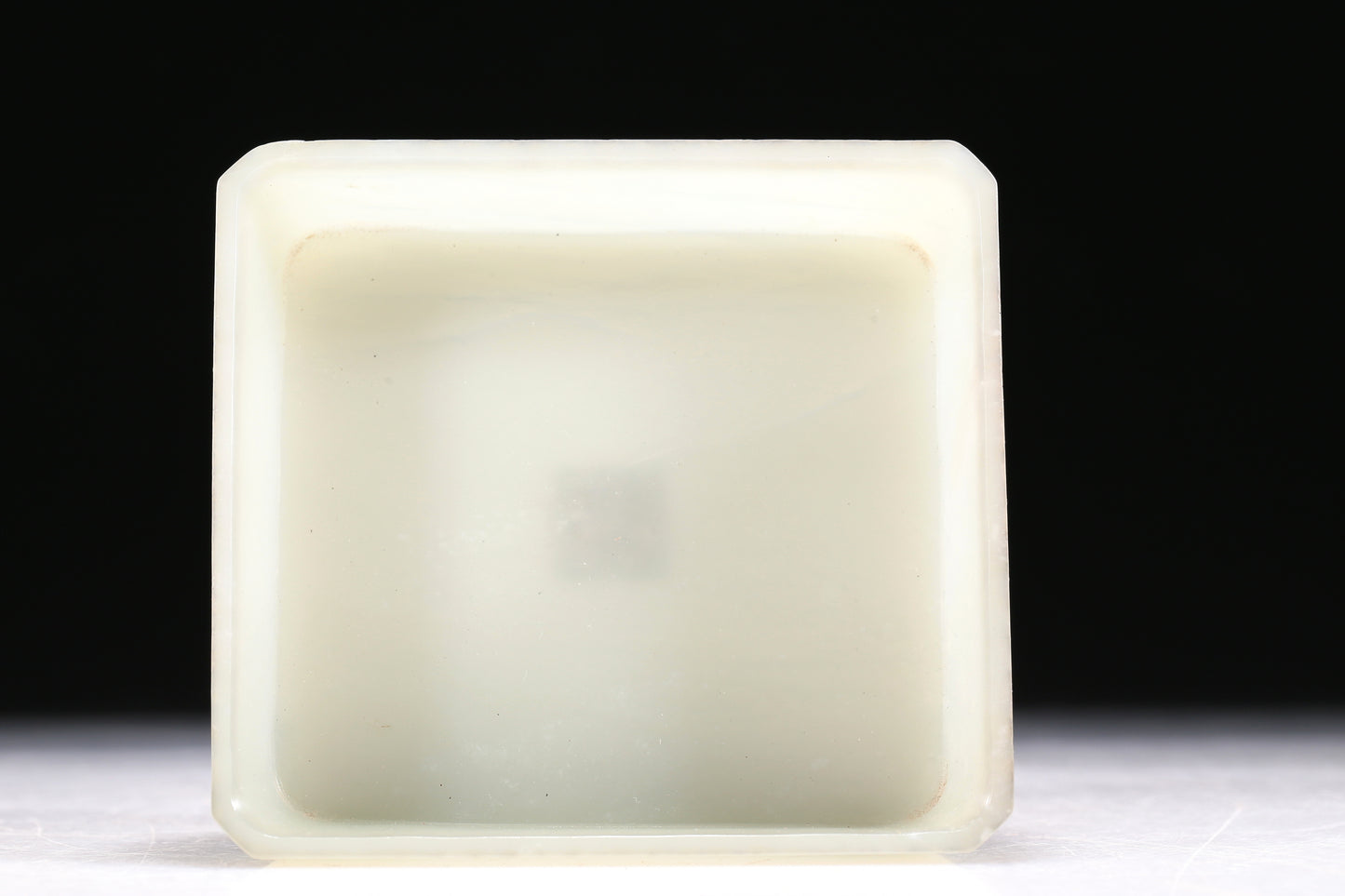 A Brilliant Rectangular White Jade Tray