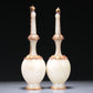 A Precious Pair Of White Jade Gilt-Silver-Mounted 'Flower' Pots