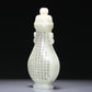 A Wonderful White Jade 'Poem' Vase