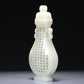 A Wonderful White Jade 'Poem' Vase