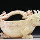 A Marvelous White Jade 'Auspicious Beast' Ewer