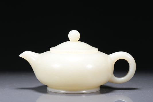 A Wonderful Imperial White Jade Teapot