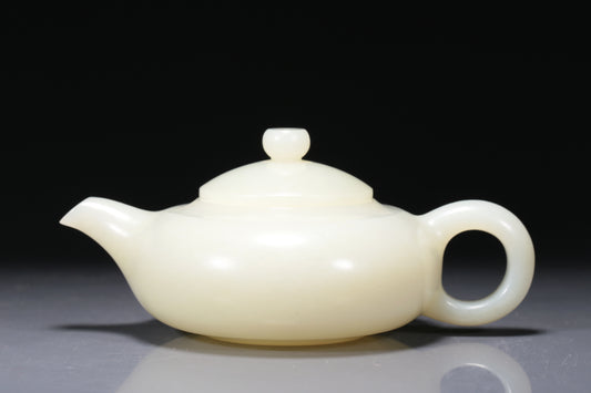 A Wonderful Imperial White Jade Teapot