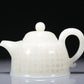 A Wonderful White Jade 'Poem' Teapot