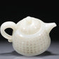 A Wonderful White Jade 'Poem' Teapot