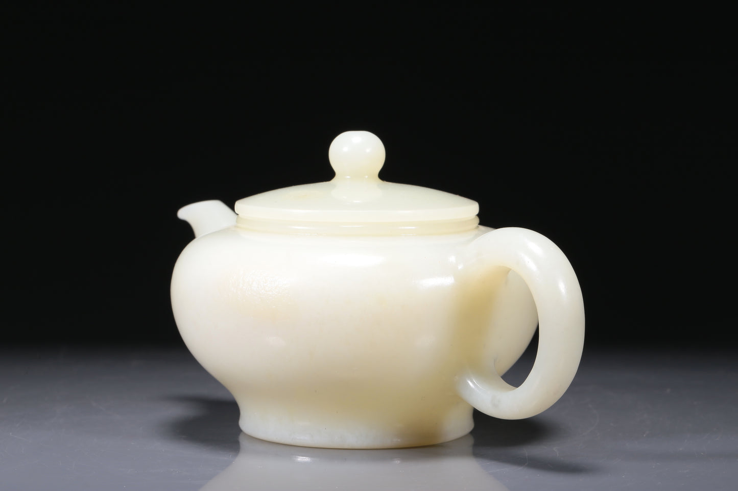 A Fabulous Imperial White Jade Teapot