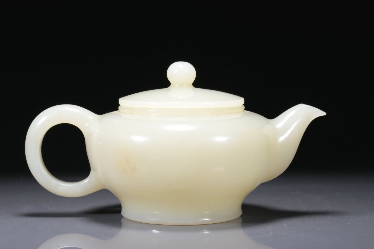 A Fabulous Imperial White Jade Teapot