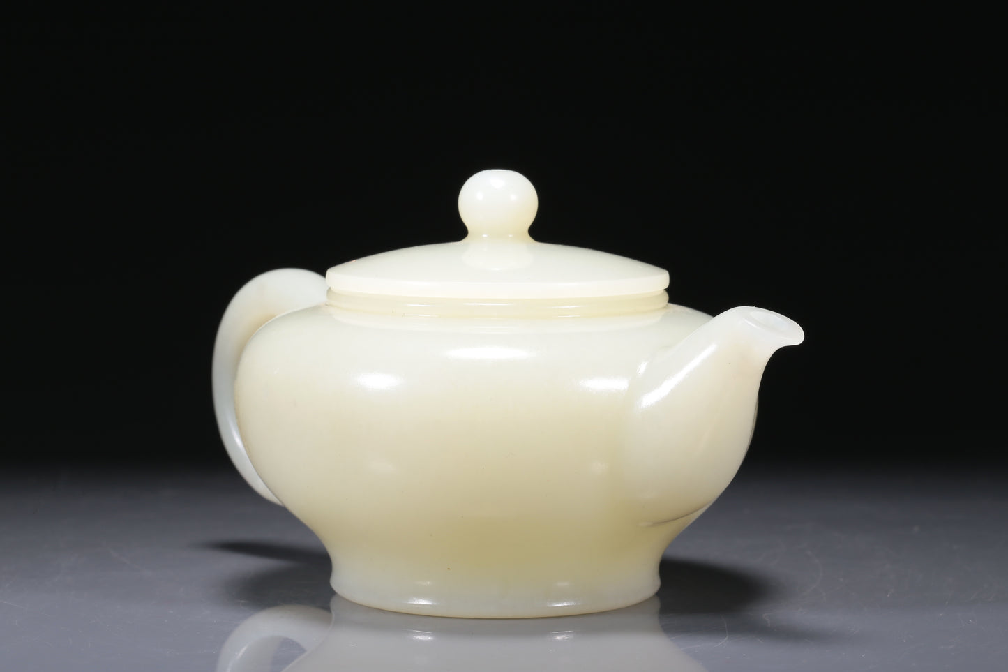 A Fabulous Imperial White Jade Teapot