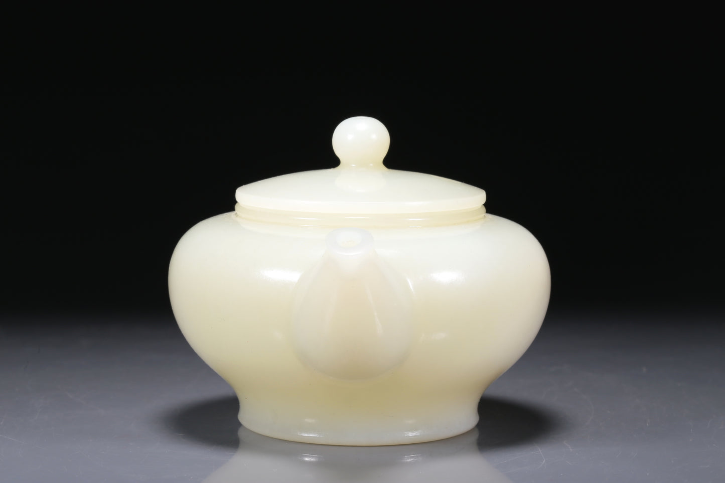 A Fabulous Imperial White Jade Teapot