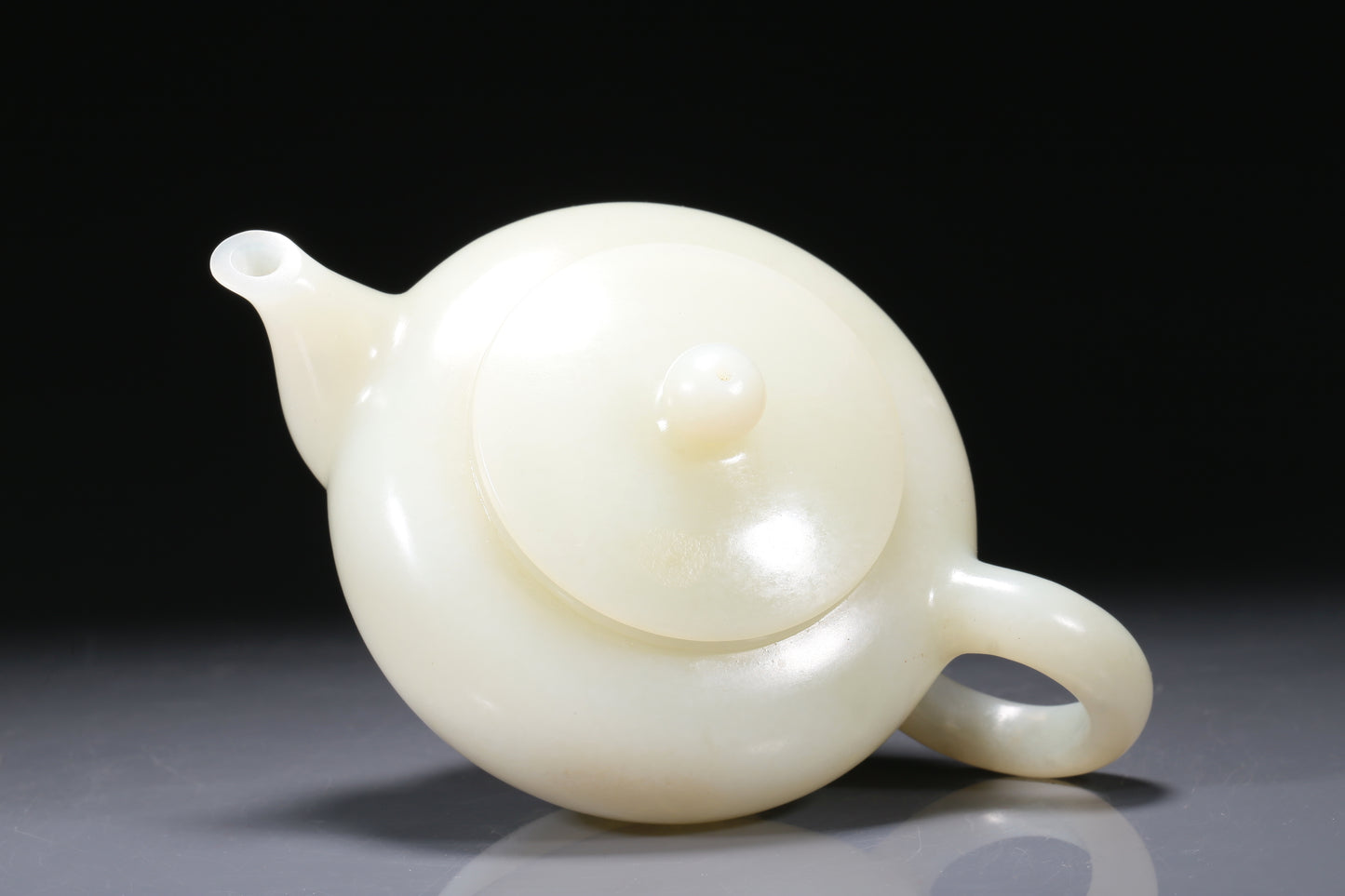 A Fabulous Imperial White Jade Teapot