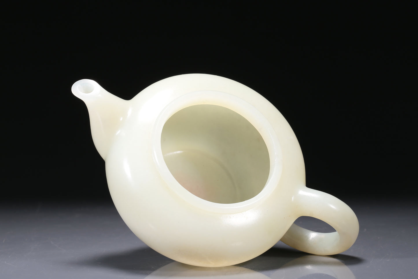 A Fabulous Imperial White Jade Teapot