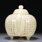 A Fabulous White Jade 'Poem' Teapot