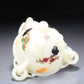 A Brilliant Imperial White Jade Gem-Inlaid 'Bird& Flower' Tripod Censer And Cover