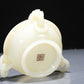 A Precious White Jade Ruyi-Handled Censer And Cover