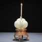 A Precious White Jade 'Poem' Teapot With A Gilt-Bronze 'Dragon' Handle And Stand