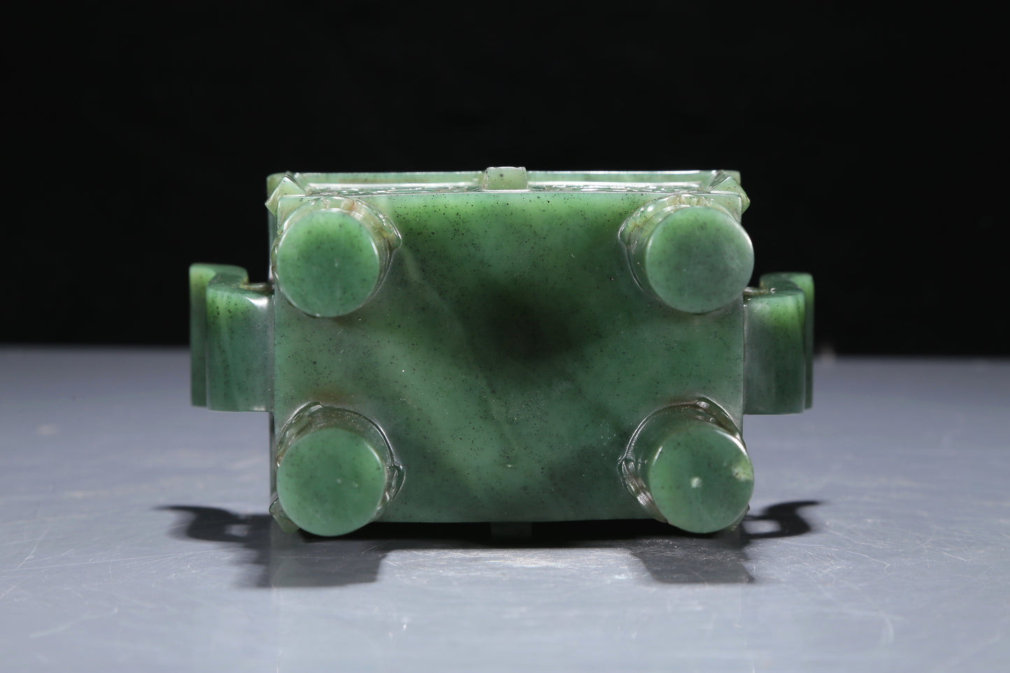 A Precious Jasper 'Animal Mask' Censer