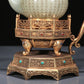 A Precious White Jade 'Poem' Teapot With A Gilt-Bronze 'Dragon' Handle And Stand