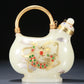 A Superb White Jade Gold-Mounted 'Dragon& Auspicious Dragon' Ewer