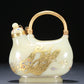 A Superb White Jade Gold-Mounted 'Immortal' Ewer