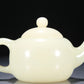 A Superb White Jade Teapot With Two Miniature Teacups