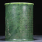 An Exquisite Jasper 'Herding' Brush Pot With Poem Inscriptions