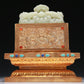 A Marvelous White Jade Gilt-Bronze-Mounted 'Dragon& Auspicious Cloud' Seal