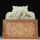 A Marvelous White Jade Gilt-Bronze-Mounted 'Dragon& Auspicious Cloud' Seal