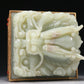 A Marvelous White Jade Gilt-Bronze-Mounted 'Dragon& Auspicious Cloud' Seal