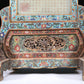 A Fabulous Cloisonne White Jade-Inlaid 'Figure' Table Screen With Imperial Poem Inscriptions From Qianlong Period