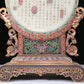 An Exquisite Imperial Cloisonne White Jade-Inlaid 'Dragon& Auspicious Cloud' Table Screen With Imperial Poem Inscriptions From Qianlong Period