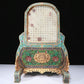 A Fabulous Imperial Cloisonne White Jade-Inlaid 'Landscape& Figure' Table Screen With Poem Inscriptions