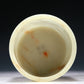 A Marvelous White Jade 'Pine, Bamboo, Plum Blossom' Brush Pot With Poem Inscriptions