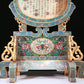 An Exquisite Imperial Cloisonne White Jade-Inlaid 'Dragon& Auspicious Cloud' Gourd-Form Table Screen With Imperial Poem Inscriptions From Qianlong Period