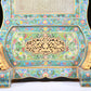 An Exquisite Cloisonne White Jade-Inlaid 'Figure' Table Screen With Imperial Poem Inscriptions From Qianlong Period