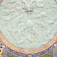 An Exquisite Cloisonne White Jade-Inlaid 'Dragon& Auspicious Cloud' Table Screen With Poem Inscriptions