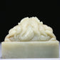 An Exquisite White Jade 'Dragon& Auspicious Cloud' Seal