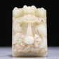 An Exquisite White Jade 'Dragon' Seal