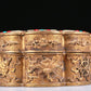 An Elaborate Gilt-Bronze White Jade-Inlaid 'Weapons Of The Eight Immortals' Box