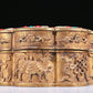 An Elaborate Gilt-Bronze White Jade-Inlaid 'Weapons Of The Eight Immortals' Box