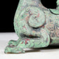 A precious bronze auspicious animal ornament