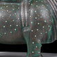 A precious bronze rhinoceros jar inlaid with gold and silver