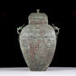 A rare bronze animal-faced amphora with lid