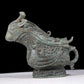 A precious bronze ewer with auspicious animal patterns