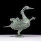 A precious bronze duck ewer