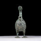 A precious bronze duck ewer