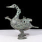 A precious bronze duck ewer