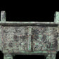 A precious bronze animal-faced tripod with two ears and four legs