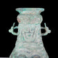 A precious bronze chilong pattern amphorae with lid